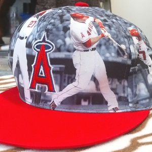MLB LA Angels rare Mike Trout snapback hat